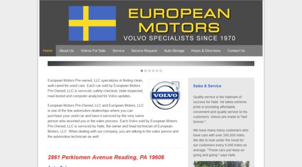 europeanmotorsvolvo.com