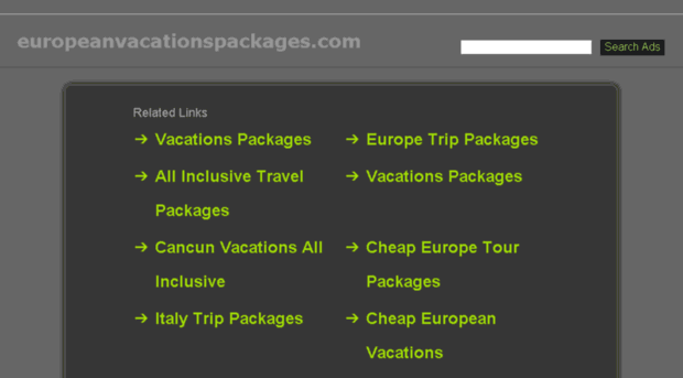 europeanvacationspackages.com