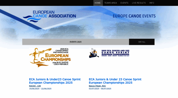 europecanoeevents.com