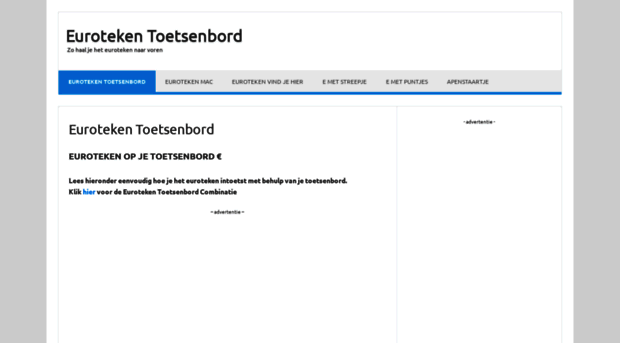 euroteken-toetsenbord.nl