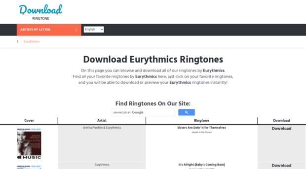 eurythmics.download-ringtone.com