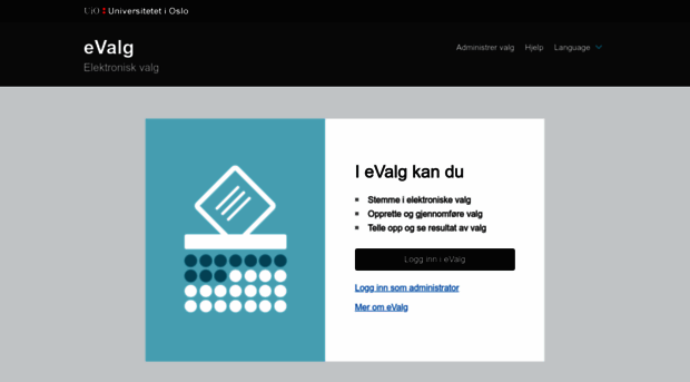 evalg.uio.no