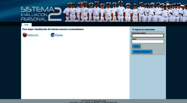evaluacion.armada.mil.ec Sistema Evaluacion Evaluacion Armada