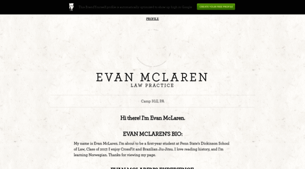 evanmclaren.brandyourself.com