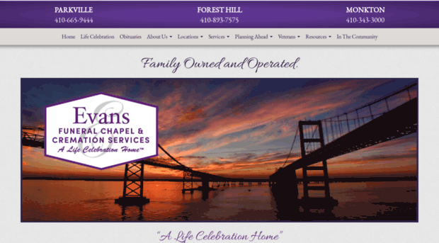 evansfuneralchapel.com