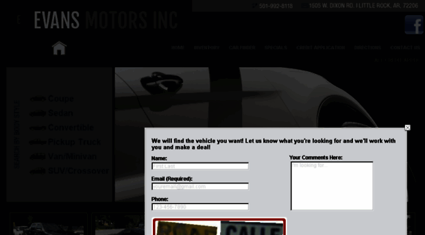 evansmotorsinc.com