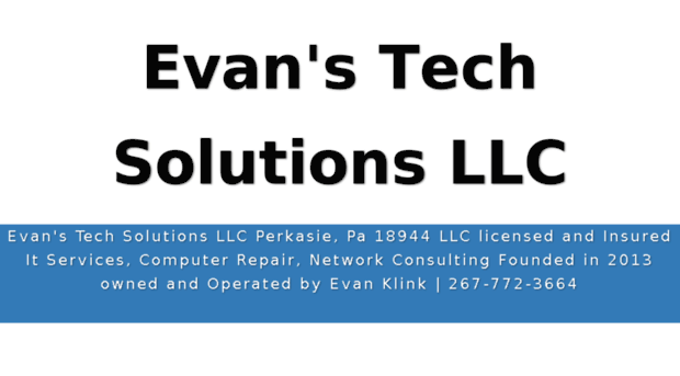 evanstechsolutions.com