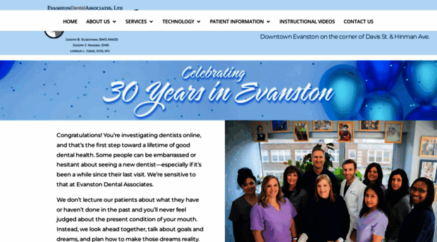 evanstondentalassociates.com