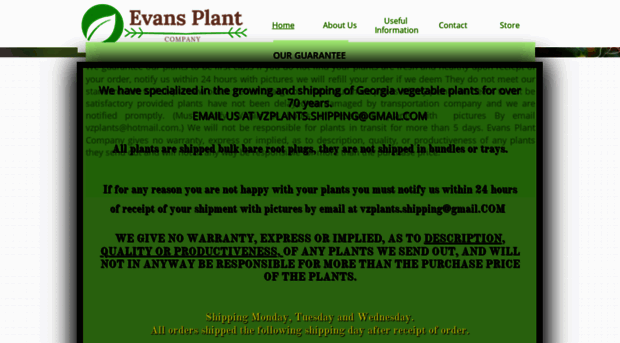 evansvegetableplants.com