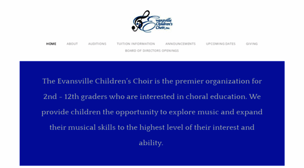 evansvillechildrenschoir.com