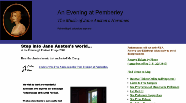 eveningatpemberley.com