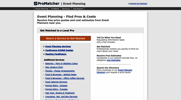 event-planners.promatcher.com