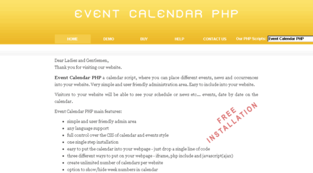 eventcalendarphp.com