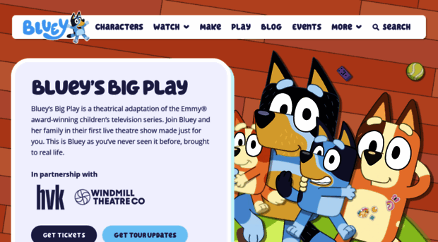 events.bluey.tv - Bluey's Big Play - Bluey ... - Events Bluey