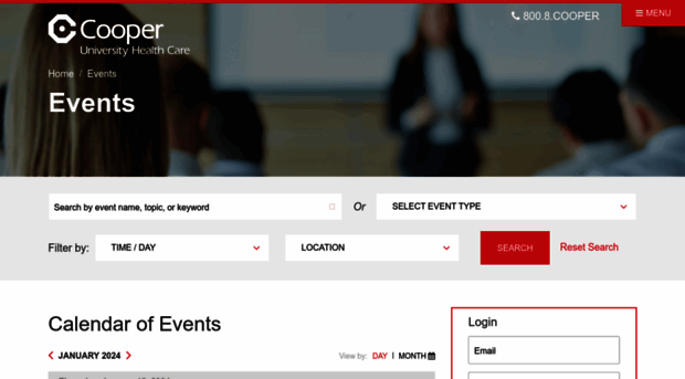 events.cooperhealth.org