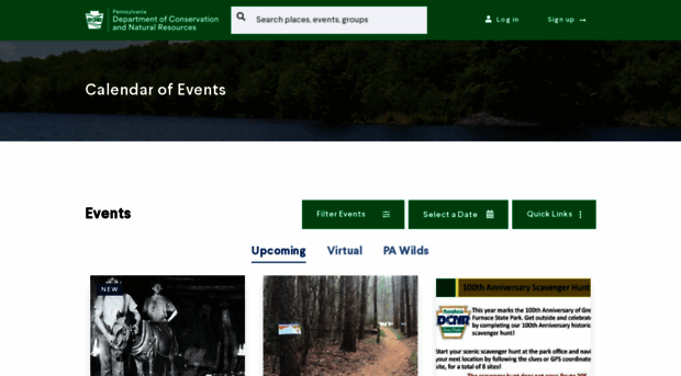 Events dcnr pa gov Events Calendar DCNR Calenda Events DCNR Pa