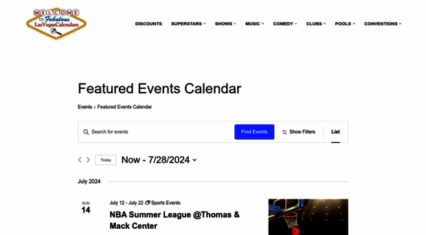 events.lasvegascalendars.com