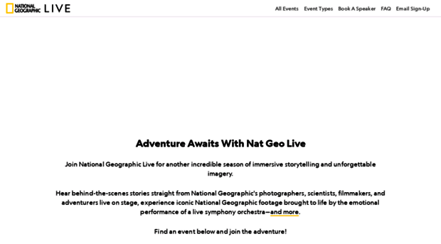 events.nationalgeographic.com