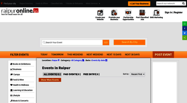 events.raipuronline.in