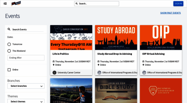 events.utep.edu
