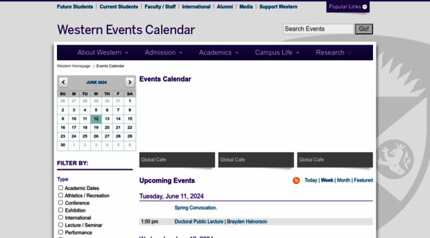 events.westernu.ca