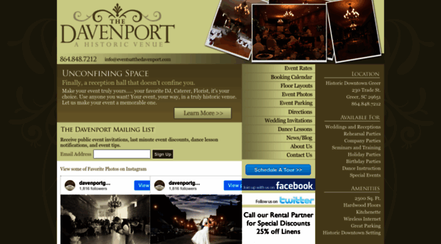 eventsatthedavenport.com