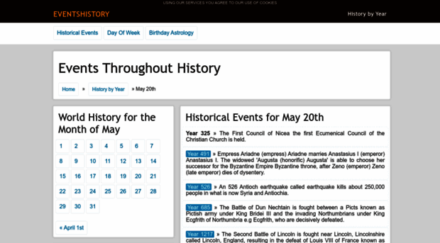 eventshistory.com