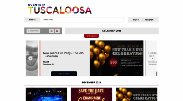 eventsintuscaloosa.com