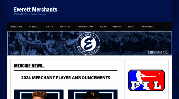 everettmerchantsbaseball.com