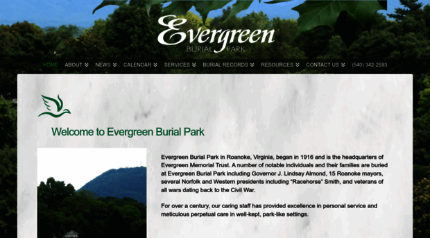 evergreenburialpark.com