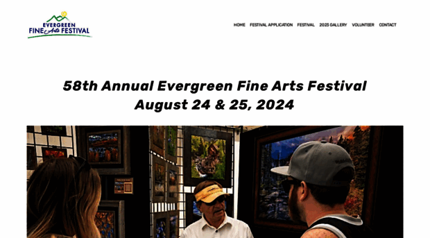 evergreenfineartsfestival.com