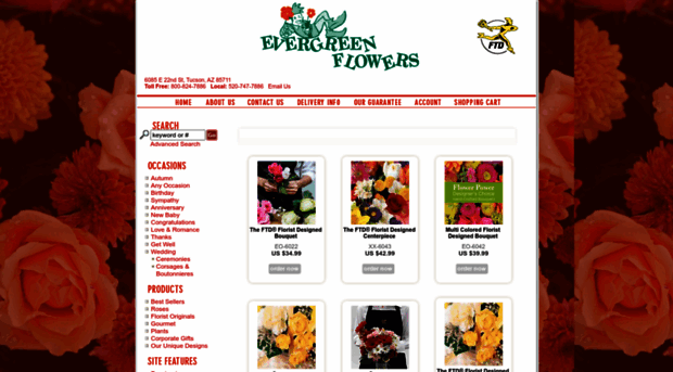 evergreenflowers.com