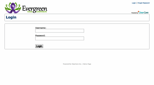 evergreenhc.clearcareonline.com