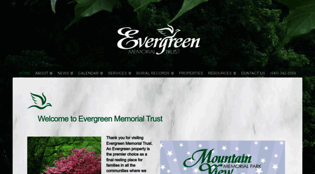 evergreenmemorialtrust.com