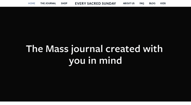 everysacredsunday.com