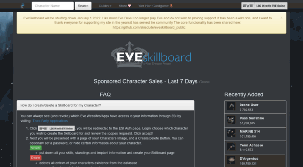 eveskillboard.com