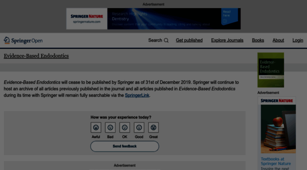 evidencebasedendodontics.springeropen.com