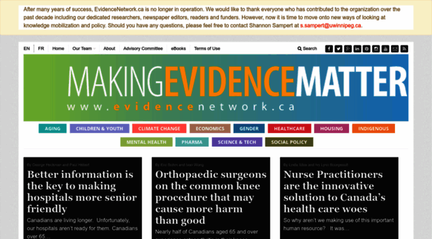 evidencenetwork.ca