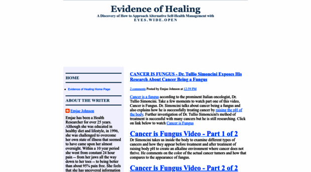 evidenceofhealing.blogspot.com