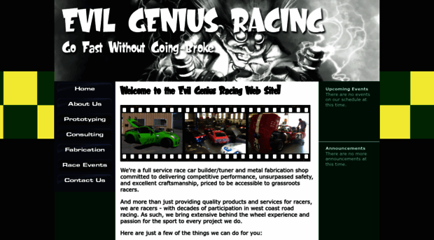 evilgeniusracing.com