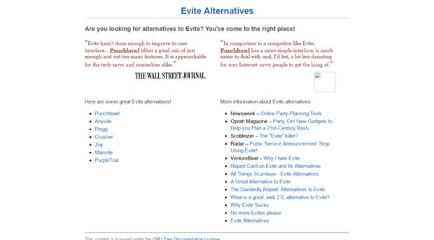 evitealternatives.com