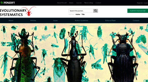 evolsyst.pensoft.net