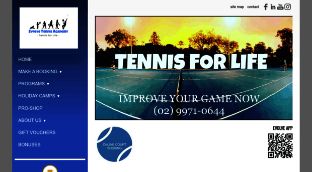 evolvetennisacademy.com