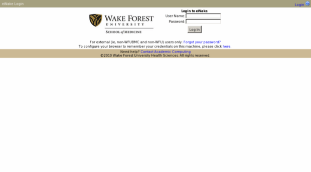 ewake.wfubmc.edu