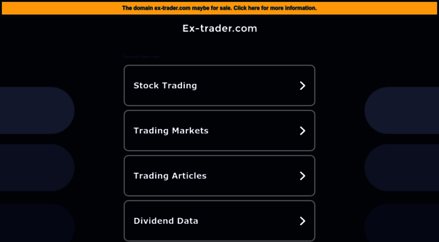 ex-trader.com