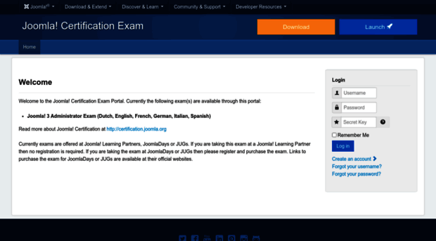 exam.joomla.org