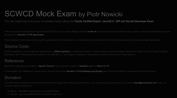 exam.piotrnowicki.com