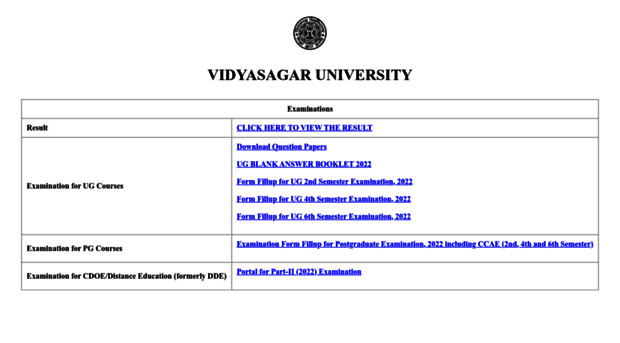 exam.vidyasagar.ac.in