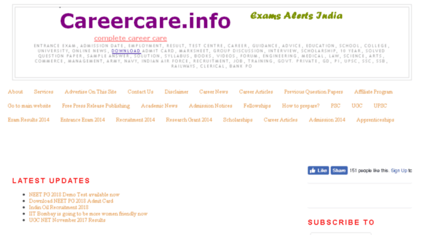 examalert.careercare.info