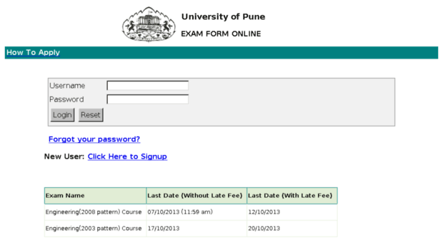 examformfe.unipune.ac.in